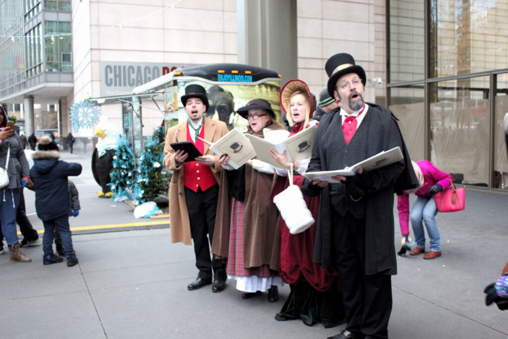 Goodrich Caroling's founding company The Caroling Connection on Festival Lane in 2016 in Chicago